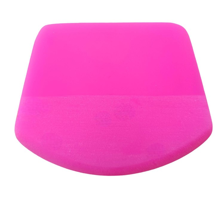 PPF/TPH Silikon Çekçek Ragle Cam Filmi Çekme Uygulama Aparatı Oval Pembe 9.4x7.4cm